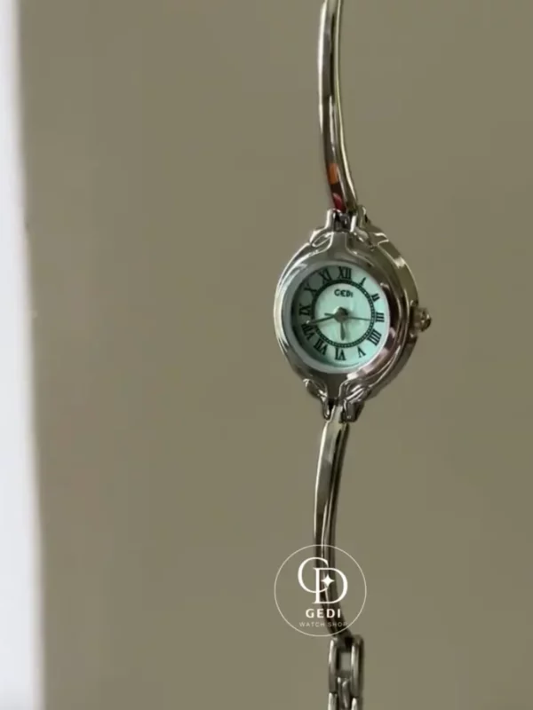 Silver Watch for Petite Wrist Vintage Roman Numeral Women's Watch