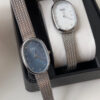 Minimalist Mother of Pearl Oval Face Bracelet Watch