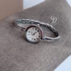 Dainty Round Face Silver Bracelet Women's Watch