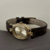Vintage Black/Brown Oval Face Women's Watch