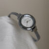 Minimalist Style Silver Round Face Watch for Women