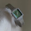 Vintage Style Emerald Green Square Face Bracelet Watch
