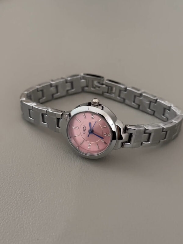 Dainty Round Face Stainless Steel Women's Watch