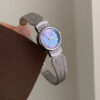 Chic Mother of Pearl Gold/Silver Round Face Wristwatch