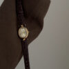 Vintage Black/Brown Oval Face Women's Watch