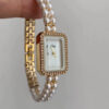 Dainty Style Rectangle Face Gold/Silver Women's Watch