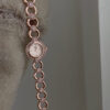 Dainty Rose Gold Round Face Watch for Women