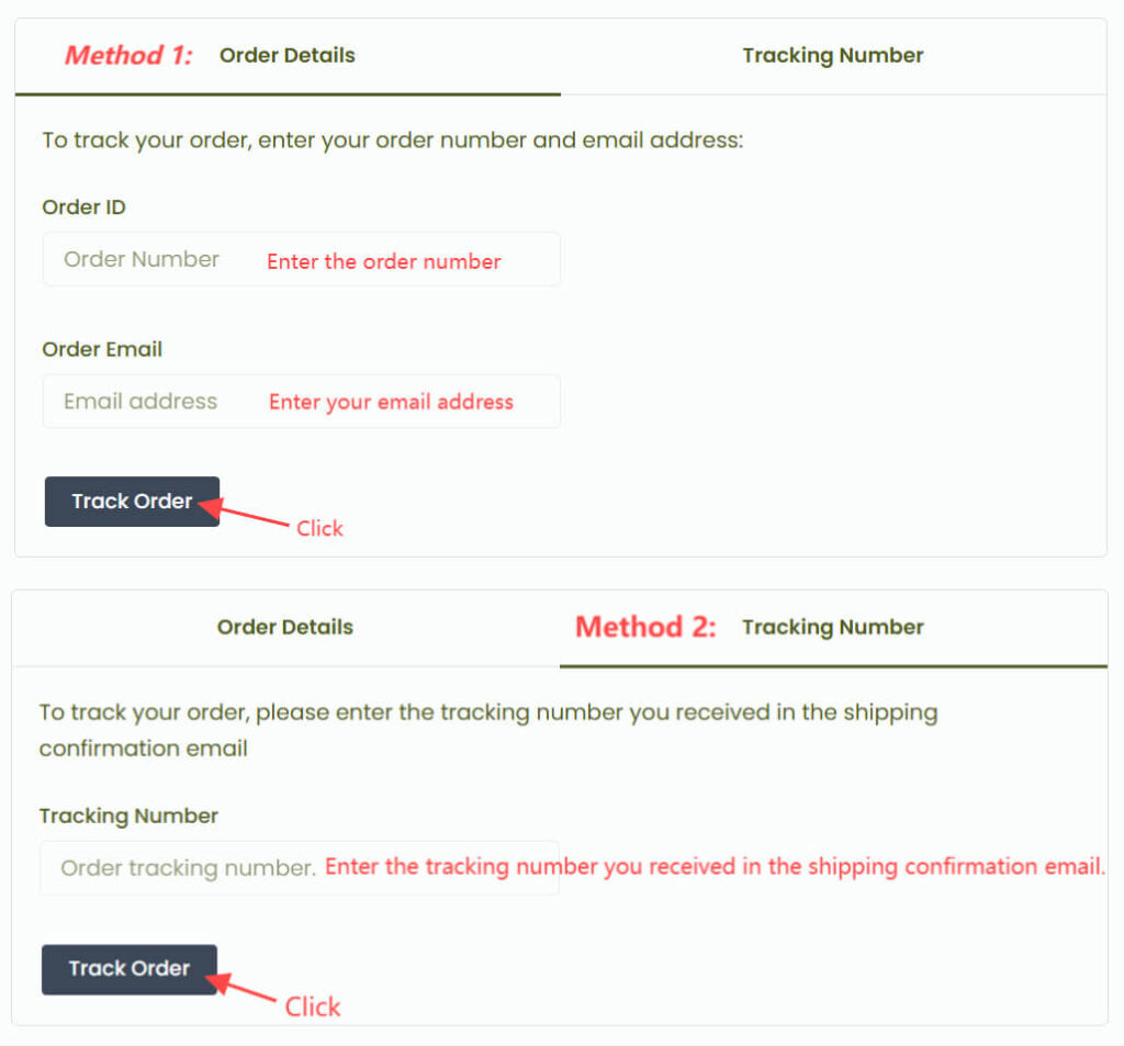 GEDI watch order tracking