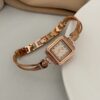 Vintage Style Small Square Face Gold Bracelet Watch