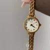 Women's Vintage Gold Watch Multi-Colored Zircon Markers Watch