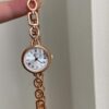 Vintage Style Roman Numeral Dial Gold Round Face Watch