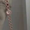 Dainty Rose Gold Round Face Watch for Women