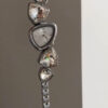 Chic Silver/Purple/Red/Black Irregular Face Bracelet Watch