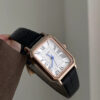 Vintage Roman Numeral Dial Brown/Black Leather Watch