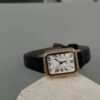 Vintage Roman Numeral Dial Brown/Black Leather Watch