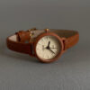 Small Round Face Blue/Orange/Black Leather Watch