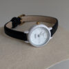 Small Round Face Blue/Orange/Black Leather Watch