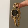 Chic Pink/Gold Irregular Dial Watch for Women