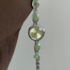 Chic Green/Pink Round Face Watch for Women