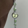 Chic Green/Pink Round Face Watch for Women