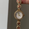 Vintage Style Natural Cat's Eye Stone Bracelet Watch