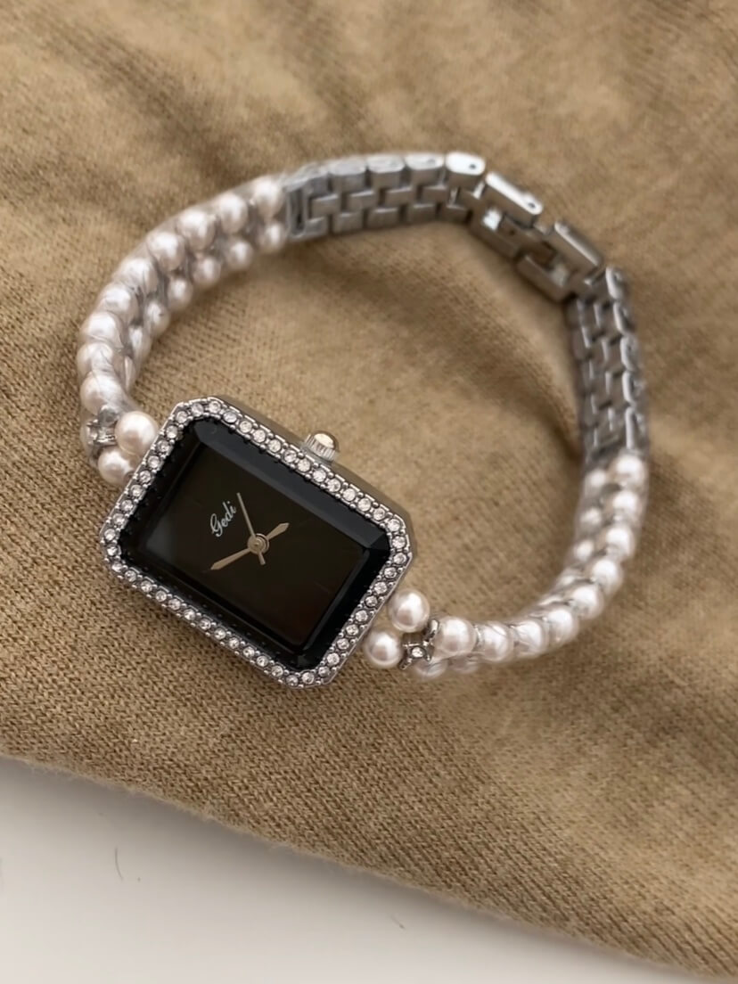 Dainty Style Rectangle Face Gold/Silver Women's Watch