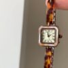 Vintage Gold Square Face Bracelet Watch For Women