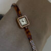 Vintage Gold Square Face Bracelet Watch For Women