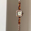 Vintage Gold Square Face Bracelet Watch For Women