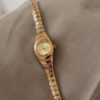 Chic Gold Round Face Bracelet Watch for Women