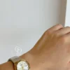 Gold＆Silver Two-tone Round Face Ladies Watch