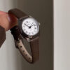 Minimalist Brown/Grey Roman Numeral Dial Leather Watch