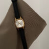 Minimalist Green/White Square Face Leather Watch
