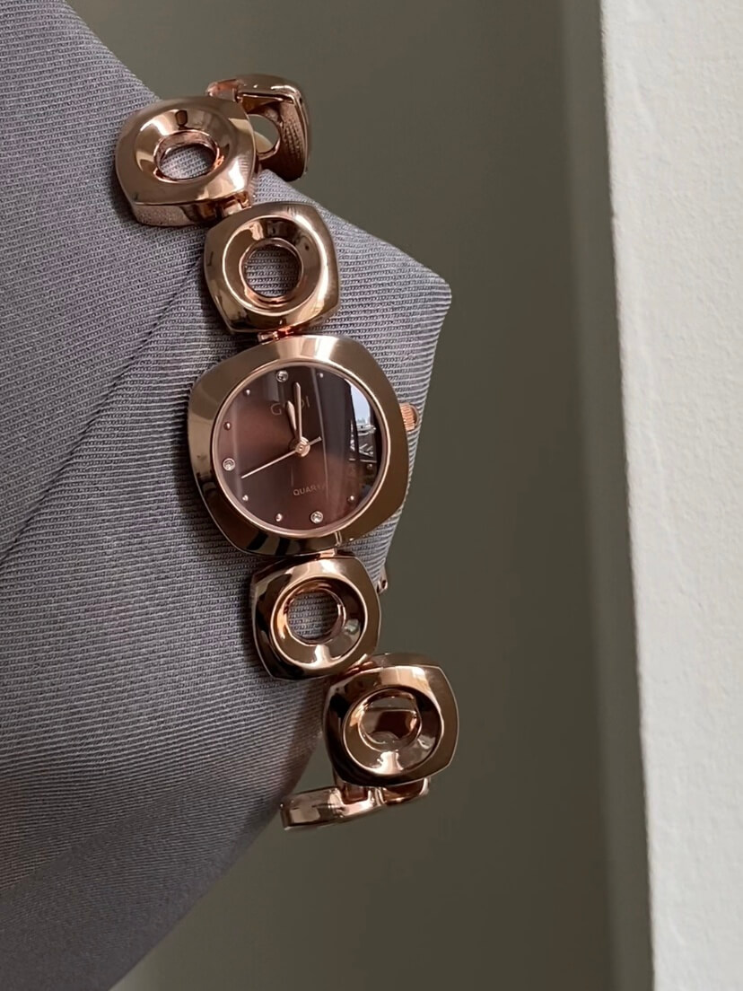 Chic Purple/White/Grey Irregular Bracelet Watch