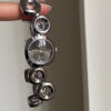 Chic Purple/White/Grey Irregular Bracelet Watch