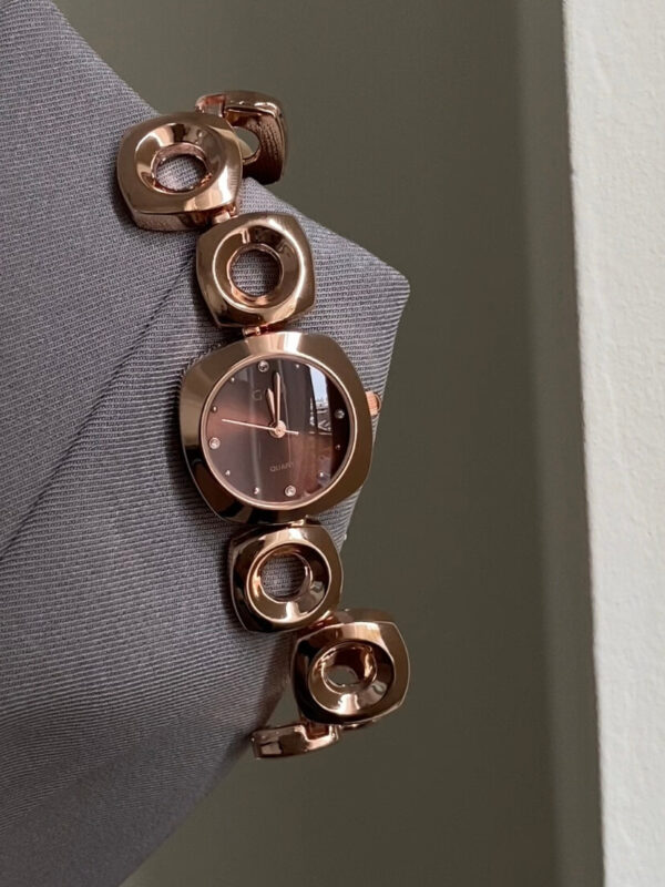 Chic Purple/White/Grey Irregular Bracelet Watch