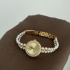 Dainty Round Face Pearl Chain Women’s Watch