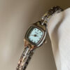 Minimalist Blue Square Face Watch for Women