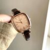 Chic Style Square Face Brown Leather Women‘s Watch