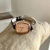 Chic Style Square Face Brown Leather Women‘s Watch