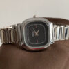 Chic White/Black Square Face Silver Bracelet Watch