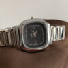 Chic White/Black Square Face Silver Bracelet Watch