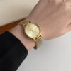 Chic Gold/White/Gray Square Face Women's Watch