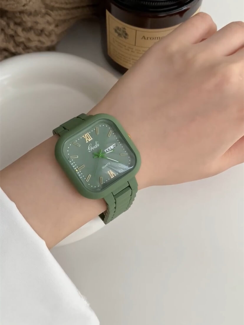 Colorful Square Face Bracelet Women's Watch