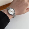 Chic Silver/Green/Blue Square Face Women's Watch
