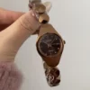Chic Brown Small Face Watch for Women