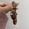 Chic Brown Small Face Watch for Women