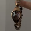 Chic Brown Small Face Watch for Women