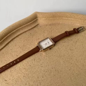 Minimalist Style Brown/Black Square Women’s Watch