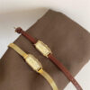 Vintage Style Rectangle Gold Ladies Watch